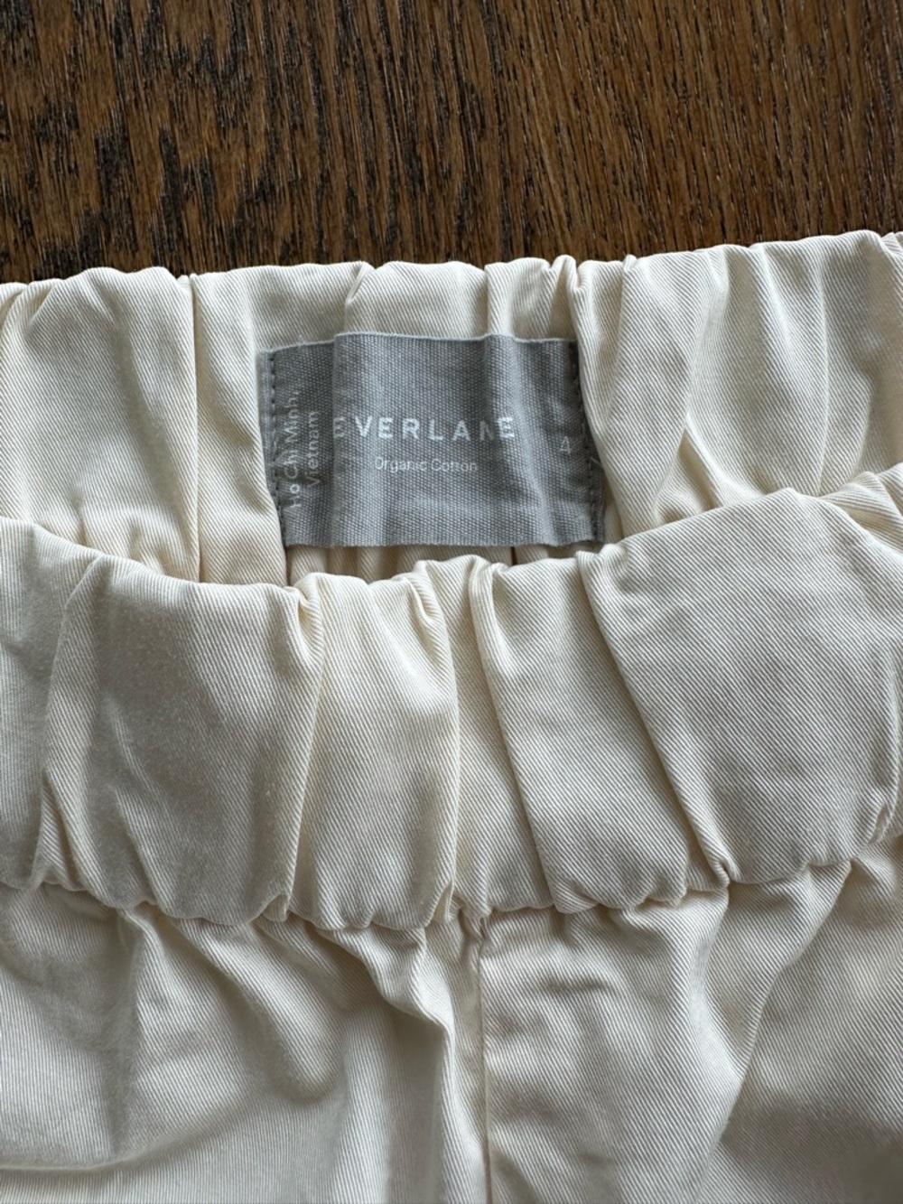Everlane The Easy Short Pull-On Cotton Shorts Elastic Waist Cream Size 4 Women's - Picture 8 of 11